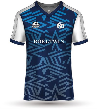 Maillot de football à col en V
